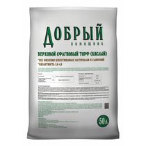 Торф Добрый Помощник верховой кислый 50 л - купить с доставкой на дом в ...