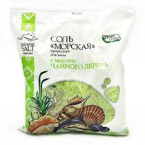 Соль для ванны Грин Пром Природная Морская с экстрактом чайного дерева ...
