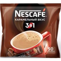 Кофейный напиток Nescafe 3 в 1 Карамельный вкус порционный 1 кг ...