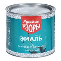 Эмаль Русские узоры ПФ-115 красная 19 кг - купить с доставкой на дом в ...
