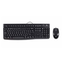 Комплект клавиатура и мышь Logitech Desktop MK120 USB черный - купить с ...