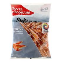 Креветки Бухта Изобилия 50/70 королевские вареные замороженные 850 г ...