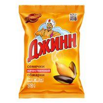 Семечки подсолнечные Джинн жареные соленые 70 г - купить с доставкой на ...