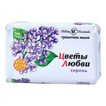 Туалетное мыло Невская Косметика Цветы любви Сирень для тела и лица 90 ...