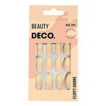 Накладные ногти Deco Fluffy ombre Peach пластиковые с клеевыми ...