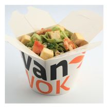 Шпинатная лапша вок с куриной грудкой и сыром тофу в соусе Гонконг ...