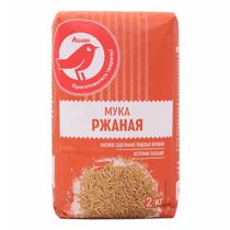 Мука АШАН Красная птица ржаная 2 кг - купить с доставкой на дом в Купер