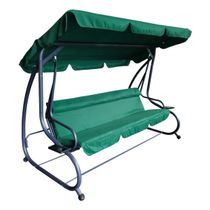 Качели садовые Giardino Club 4 места сталь зеленые 280 кг 222 х 125 х ...