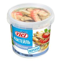 Коктейль морской Vici креветки из сурими в рассоле 400 г - купить с ...