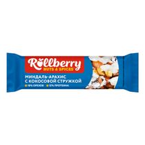 Батончик Rollberry ореховый с кокосовой стружкой 40 г - купить с ...