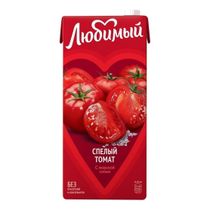 Сок Любимый Спелый томат с морской солью с мякотью 1,93 л x 6 шт ...