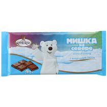 Шоколад Фабрика имени Крупской Мишка на севере молочный с воздушным ...