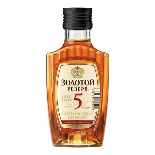 Коньяк Золотой Резерв 5 звезд 100 мл