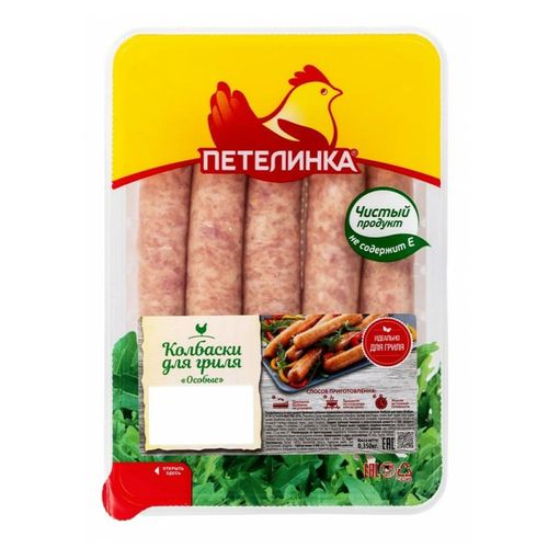 Колбаски куриные Петелинка Особые для гриля охлажденные 350 г - купить ...