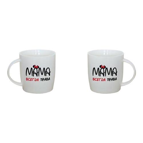 Кружка Milvis Мама всегда права фарфор 320 мл - купить с доставкой на ...