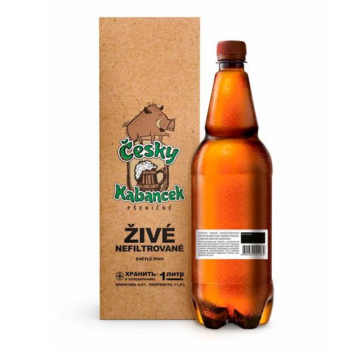 Пивной напиток Балтика Чешский кабанчик пшеничный 1 л