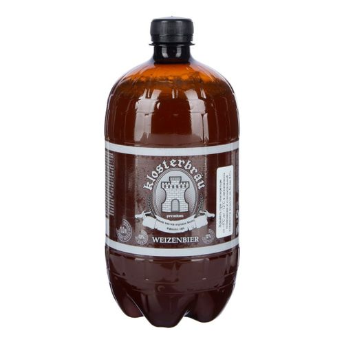 Пиво Klosterbrau Weizenbier светлое нефильтрованное непастеризованное 1 л