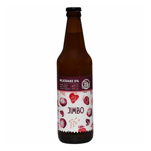 Пивной напиток Brewlok Jimbo Milkshake IPA светлый нефильтрованный непастеризованный 500 мл