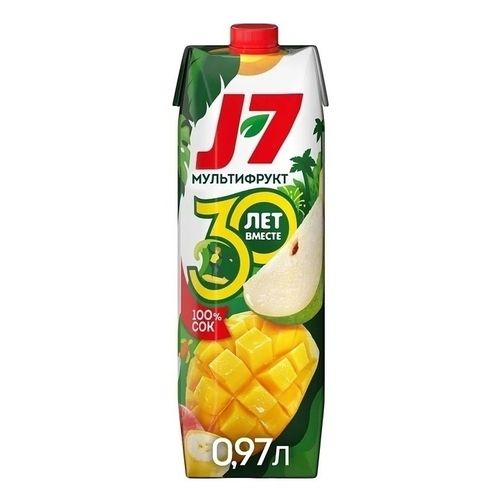 Нектар J7 мультифрукт с мякотью 970 мл