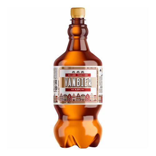Пиво Vanbier светлое фильтрованное пастеризованное 1,35 л