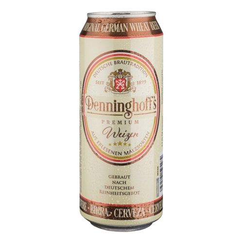 Пиво Denninghoff's Weizen светлое нефильтрованное пастеризованное 500 мл