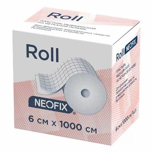 Пластырь для фиксации Neofix Roll 6 х 1000 см белый в рулоне - купить с ...