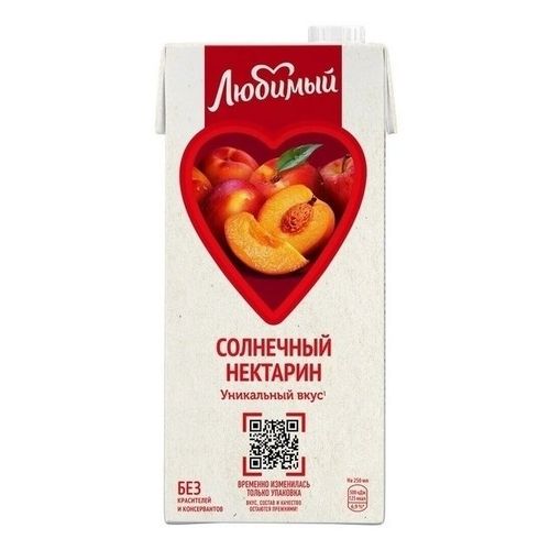 Нектар Любимый яблоко-персик-нектарин 950 мл