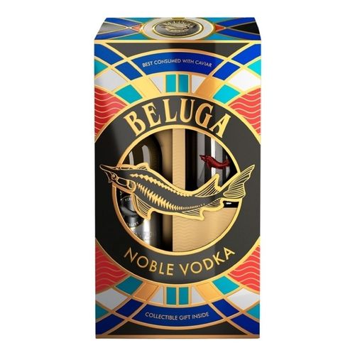 Водка Beluga 4 700 мл в подарочной упаковке со стаканом