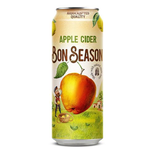 Сидр Bon Season яблочный белый сладкий 430 мл Россия