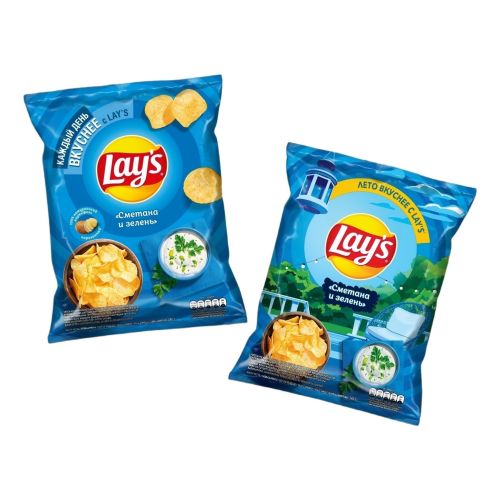Чипсы картофельные Lay's сметана-зелень 140 г