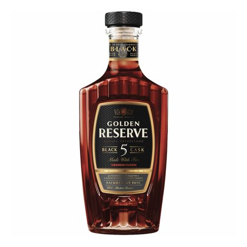 Коньяк Золотой Резерв Black Cask 5 звезд 250 мл