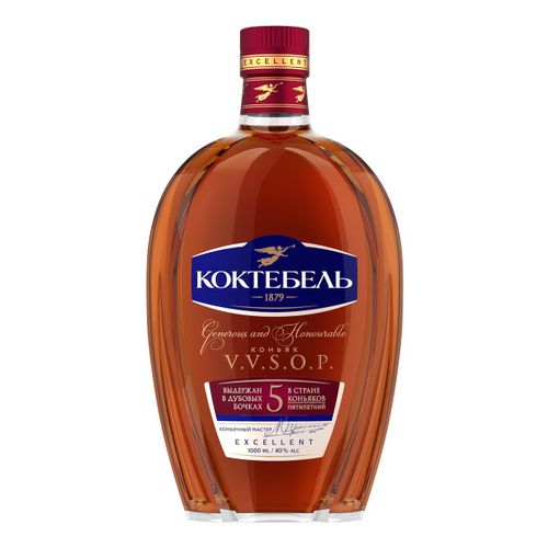 Коньяк Коктебель 5 звезд 1 л