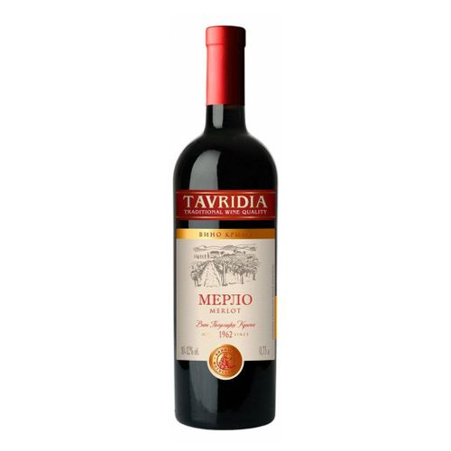 Вино Tavridia Saperavi-Merlot красное полусладкое 750 мл Россия