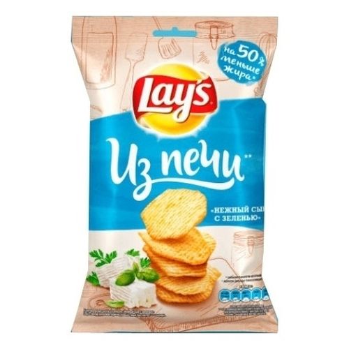 Чипсы картофельные Lay's Из печи Нежный сыр с зеленью 85 г