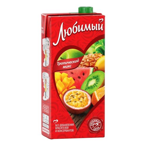 Напиток сокосодержащий Любимый тропический микс с мякотью 950 мл