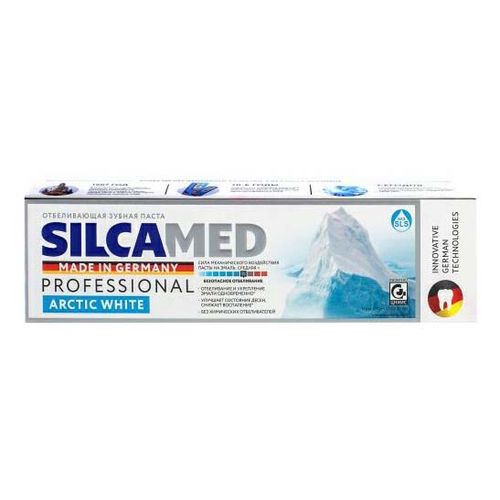 Зубная паста SilcaMed Arctic White отбеливающая 100 мл - купить с ...