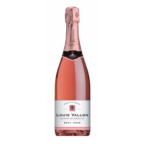Вино игристое Louis Vallon Cremant de Bordeaux розовое брют 750 мл