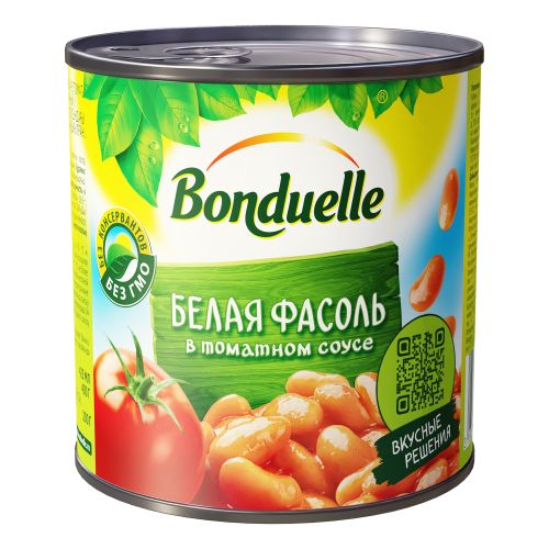 Фасоль Bonduelle белая в томатном соусе 400 г - купить с доставкой на ...