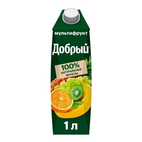 Нектар Добрый мультифрукт неосветленный 1 л