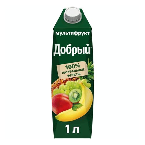 Нектар Добрый мультифрукт неосветленный 1 л