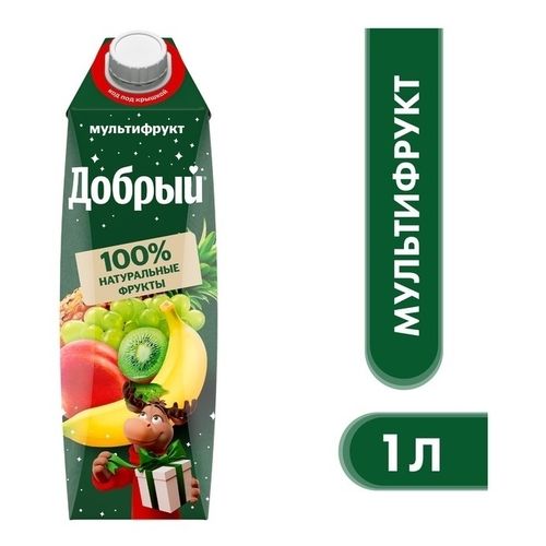 Нектар Добрый мультифрукт неосветленный 1 л
