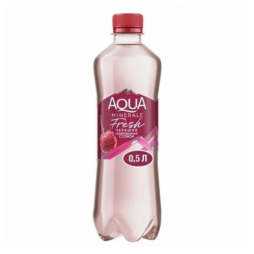 Вода ароматизированная питьевая Aqua Minerale Fresh черешня газированная 500 мл
