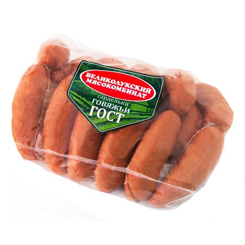 Сардельки Великолукский мясокомбинат Говяжьи - купить с доставкой на ...
