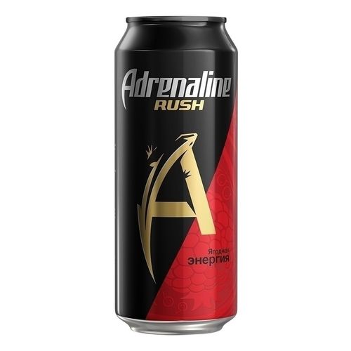 Энергетический напиток Adrenaline Rush Vitamin Power со вкусом ягод газированный 449 мл