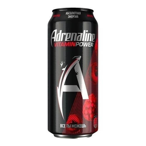 Энергетический напиток Adrenaline Rush Vitamin Power со вкусом ягод газированный 449 мл