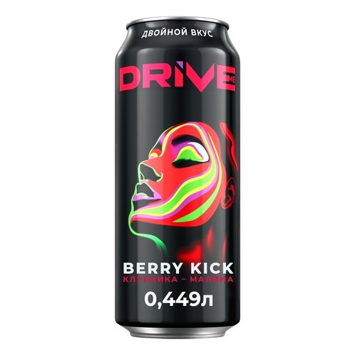 Энергетический напиток Drive Me berry kick газированный 449 мл
