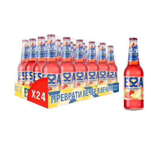 Пивной напиток Essa дыня-клубника красный пастеризованный 400 мл