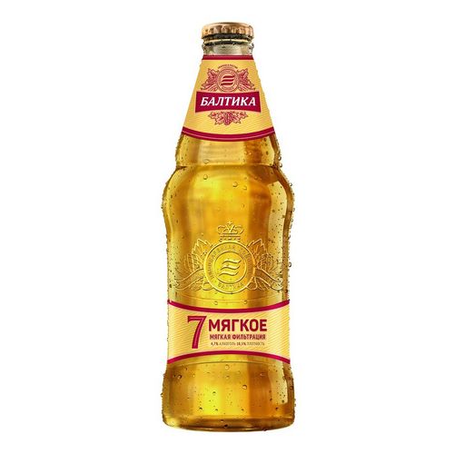 Пиво Балтика мягкое № 7 фильтрованное пастеризованное 440 мл