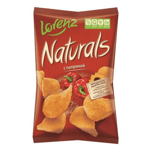 Чипсы картофельные Naturals Lorenz паприка 100 г