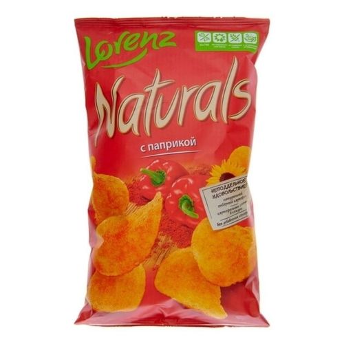 Чипсы картофельные Naturals Lorenz паприка 100 г
